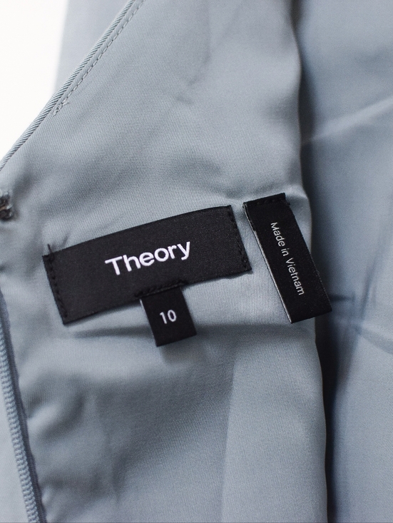Theory Betty 2BV Cauldwell Shift Dress  Blue Size 10 - Picture 7 of 8